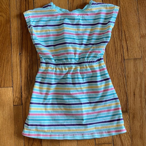 HANNA ANDERSSON MultiStripe Sleeveless Casual Dress Girls 90 or 3T - Picture 2 of 3